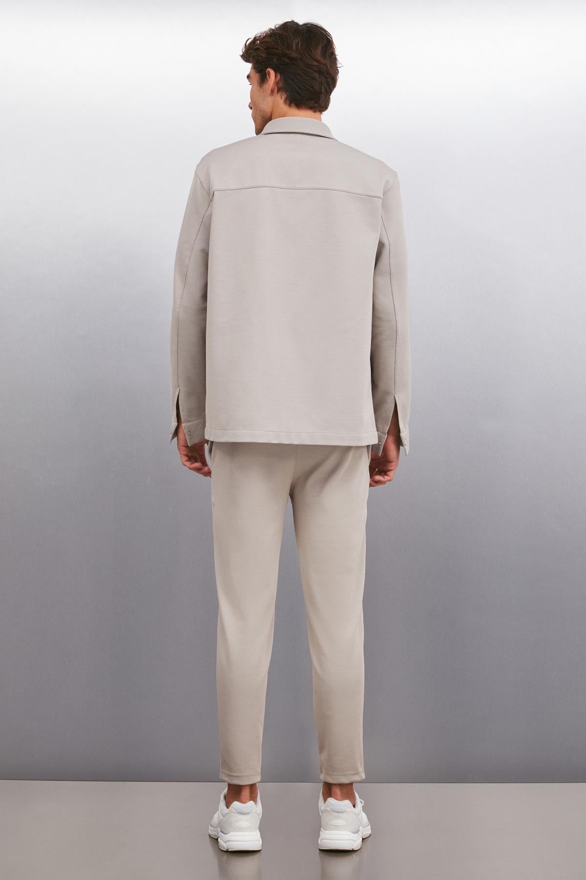 GRIMELANGE DERIAN Herren Regular Fit Hemd Beige