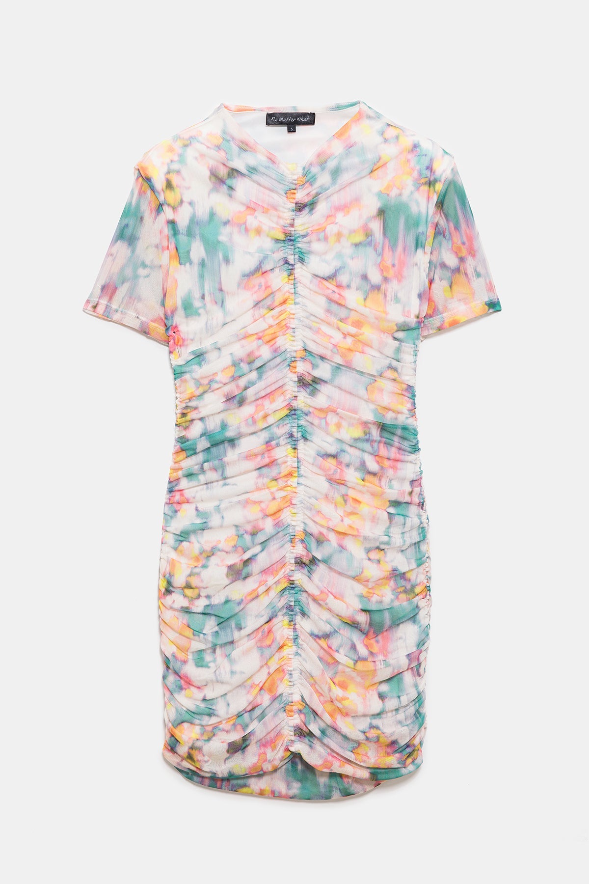 Gemustertes kurzes Tüllkleid