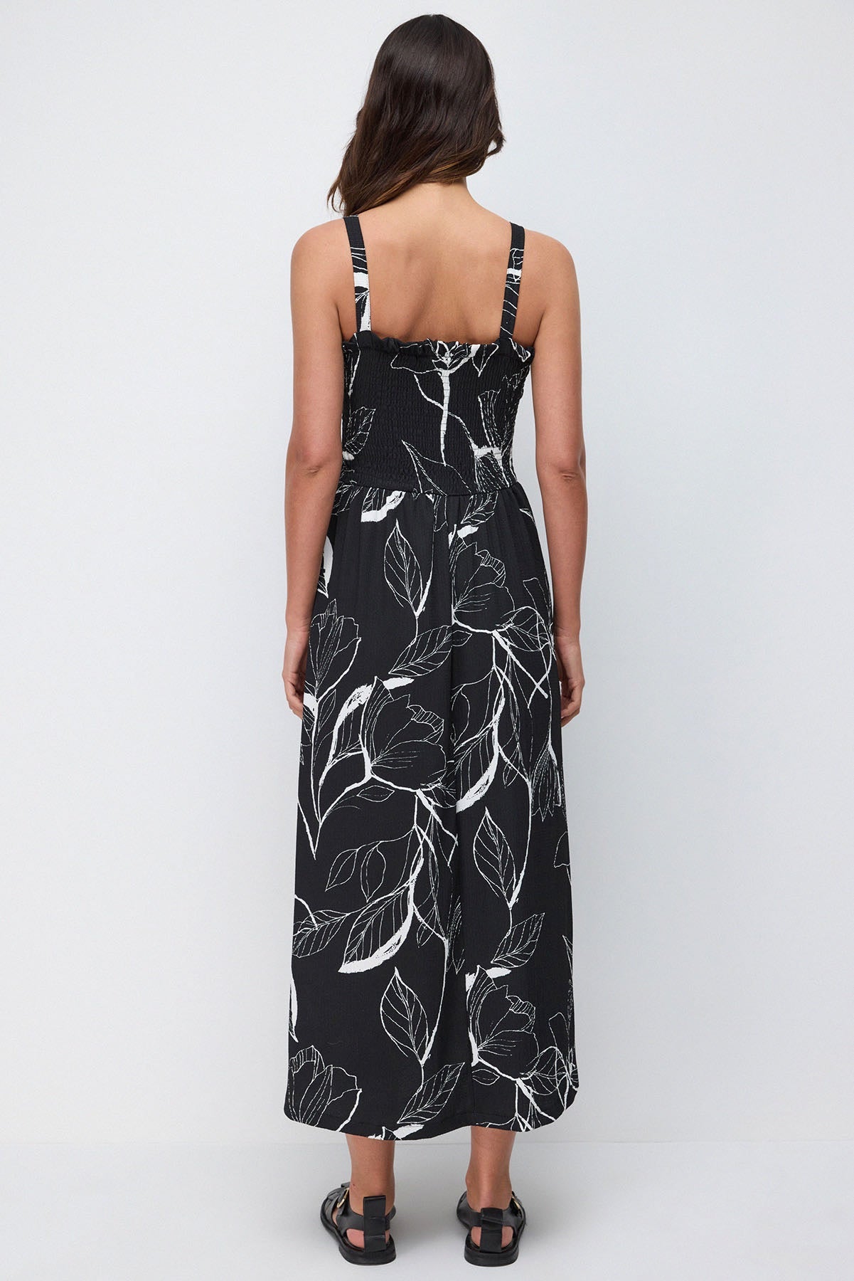 Trägerloses langes Kleid
