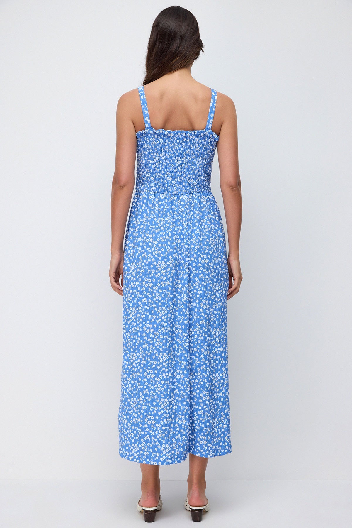 Trägerloses langes Kleid
