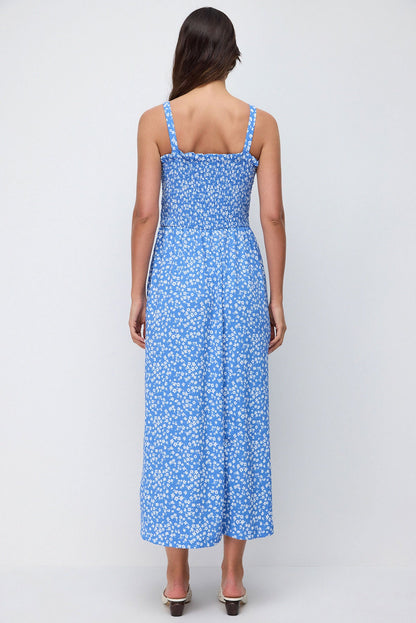 Trägerloses langes Kleid