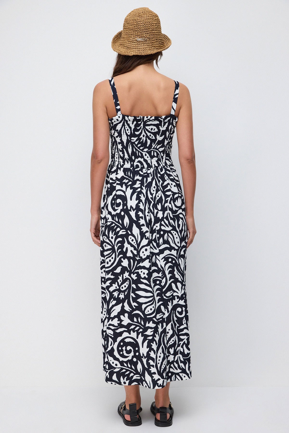 Trägerloses langes Kleid