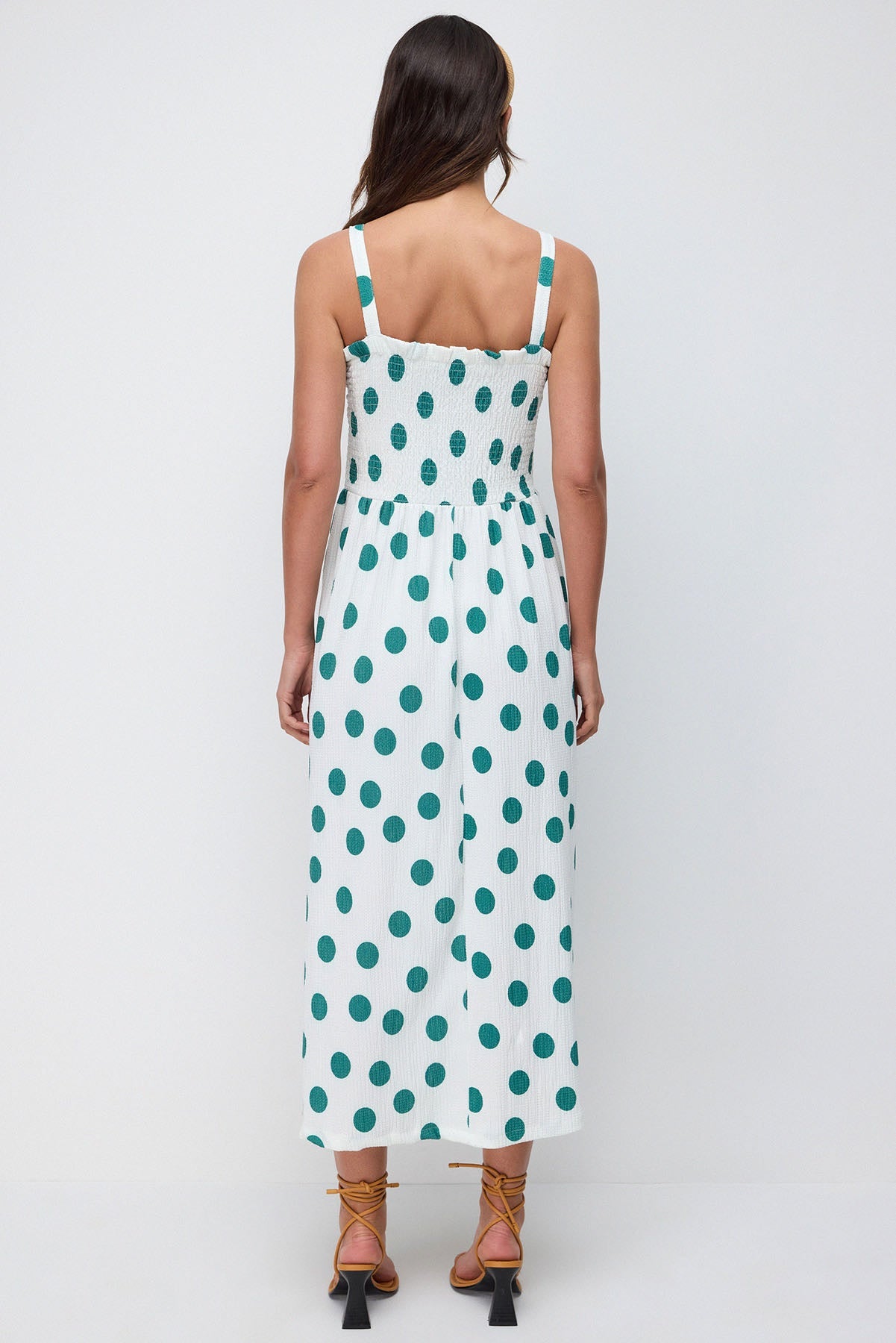 Trägerloses langes Kleid