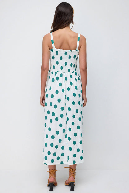 Trägerloses langes Kleid