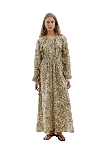 Baumwollkleid mit Gänseblümchenmuster