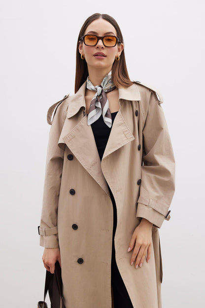 Mia Bedruckter Satin Halstuch