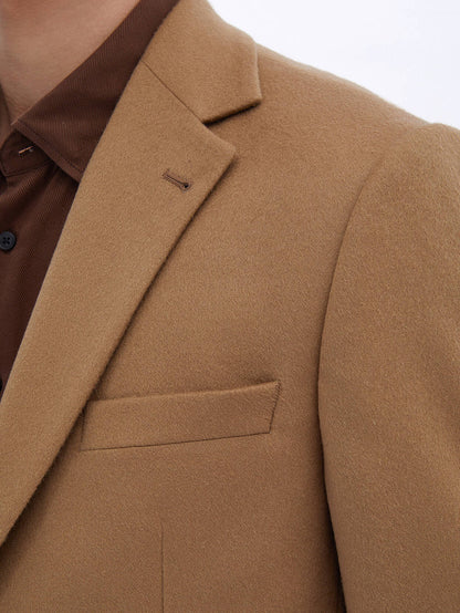 Schlichte Jacke aus Wollmischung mit normaler Passform