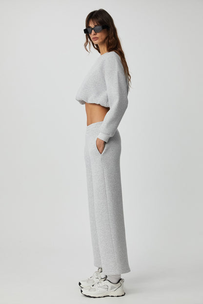 DEWANNA Damen Crop Trainingsanzug-Set