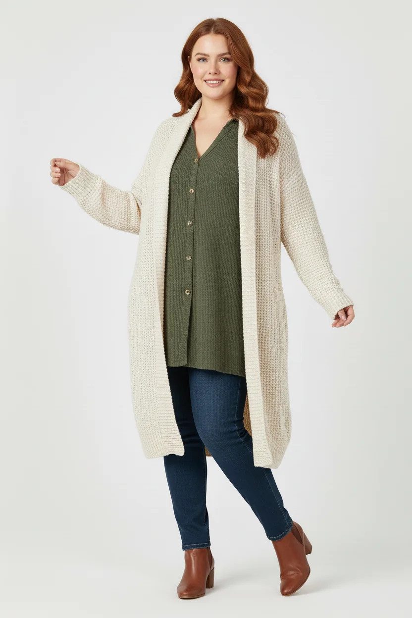 Ärmellose Bluse mit Struktur