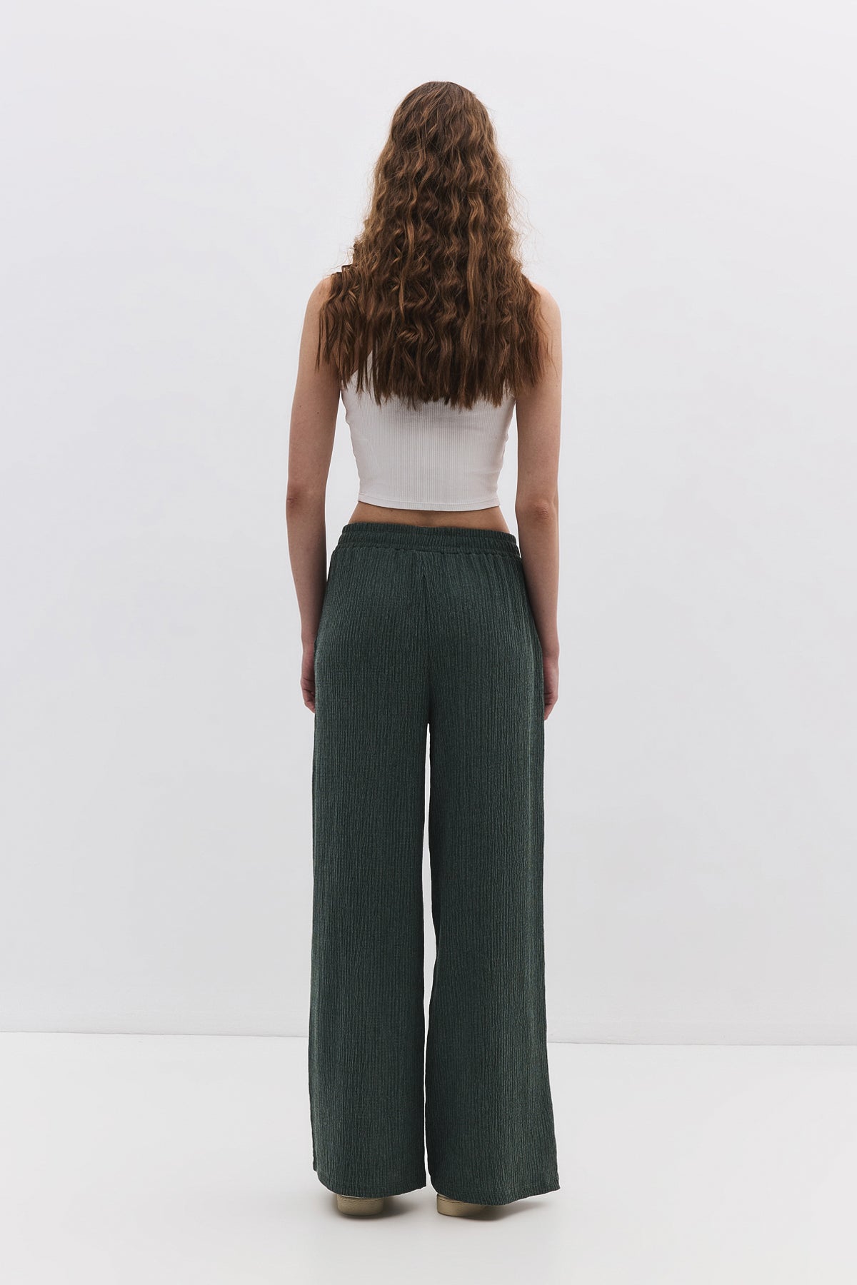 Bequeme Hose mit Struktur