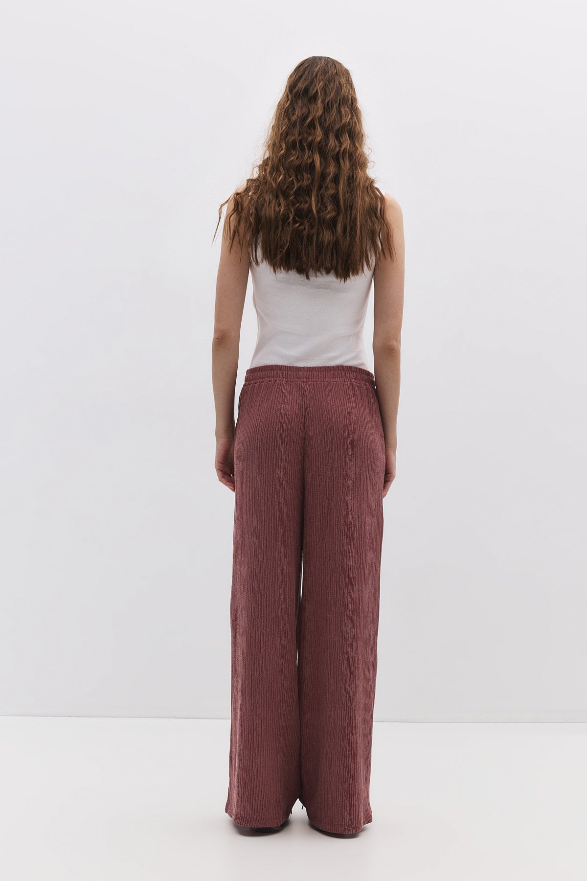 Bequeme Hose mit Struktur