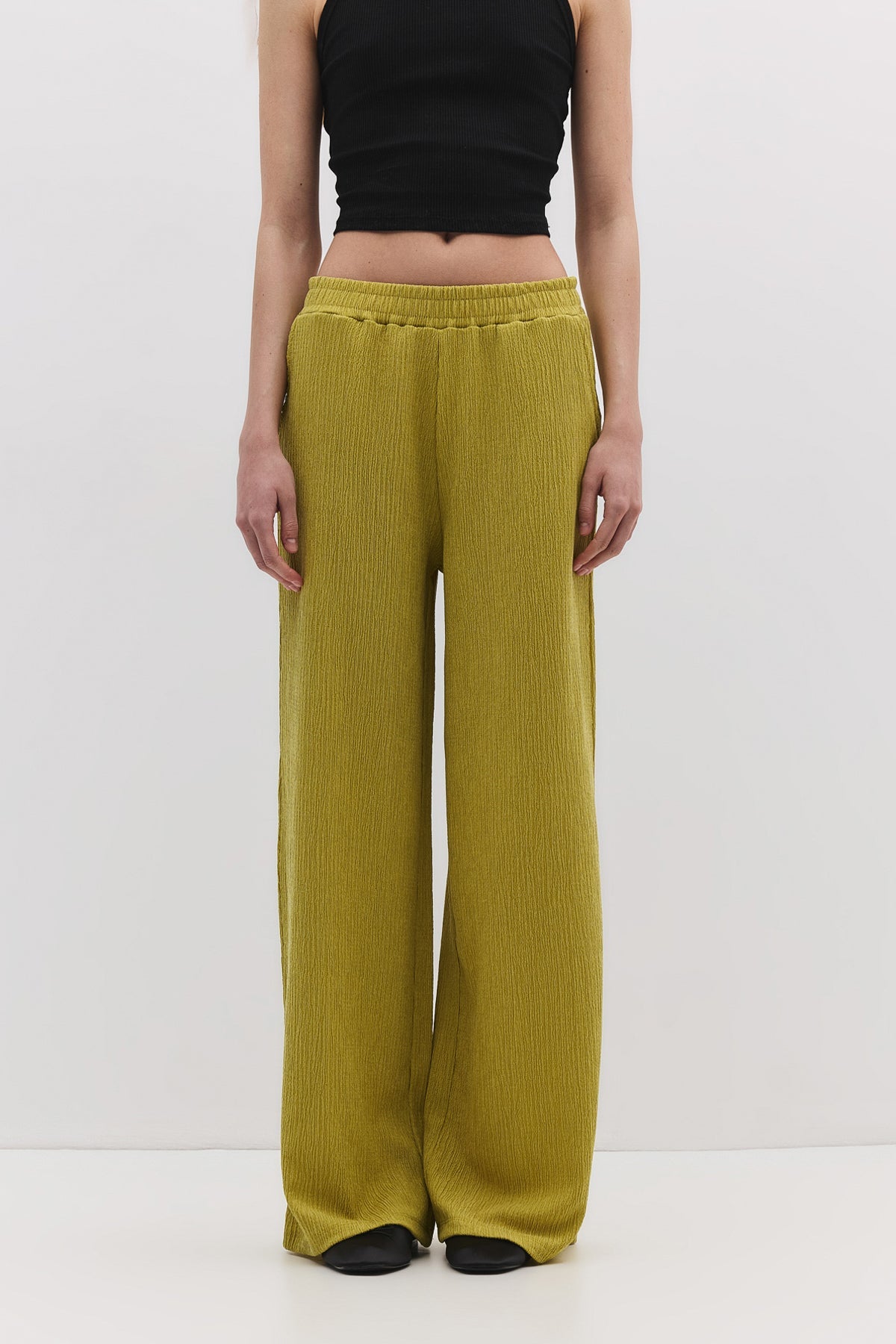 Bequeme Hose mit Struktur