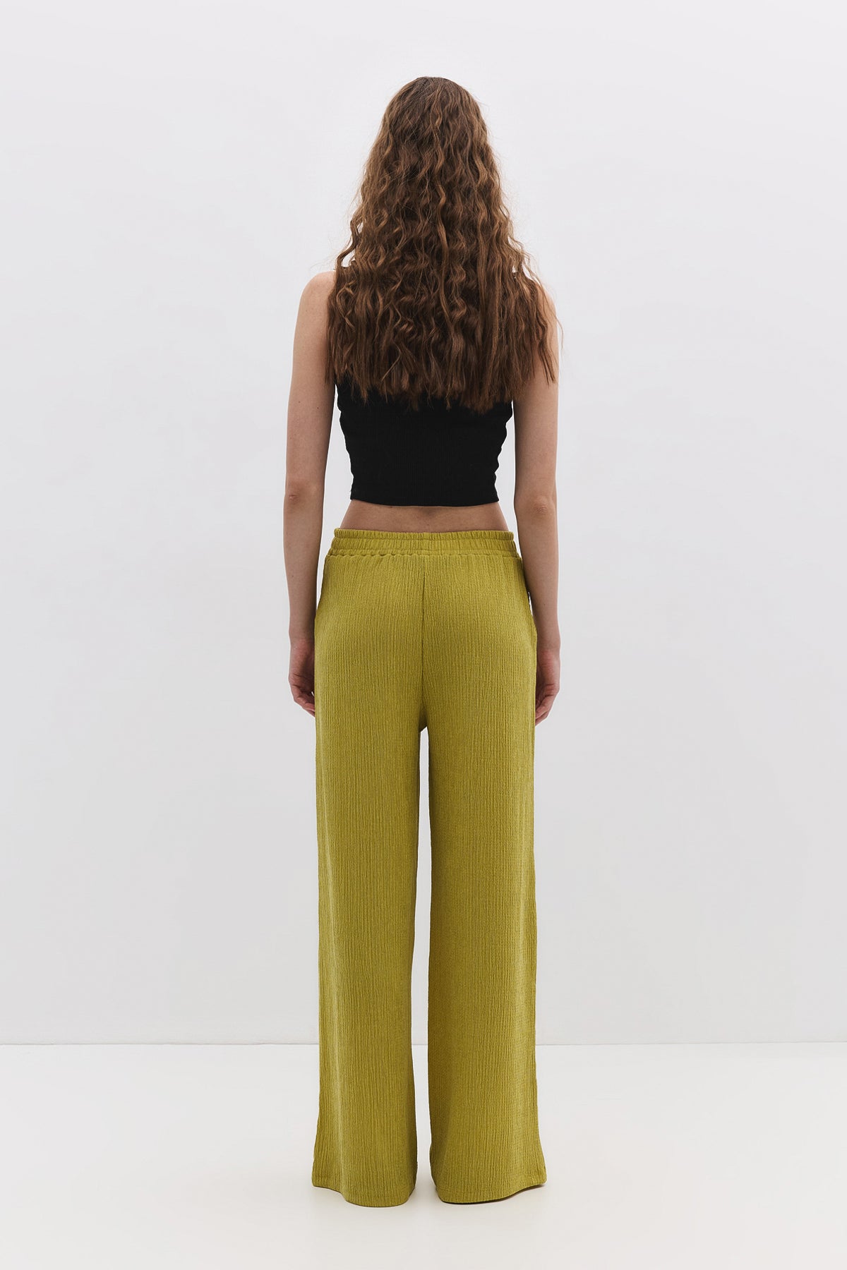 Bequeme Hose mit Struktur