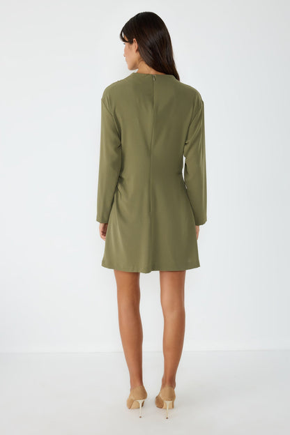 Drapiertes Midikleid