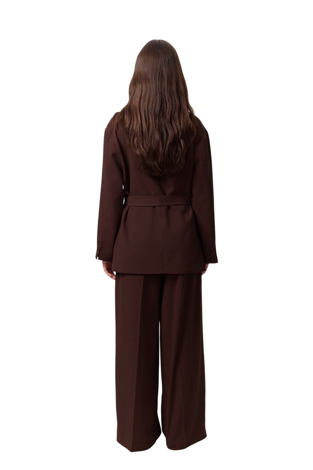 Drapierte, gegürtete Jacke, Schwarz