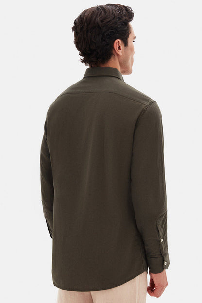 Ds Damat Schwarzes Button-Down Hemd