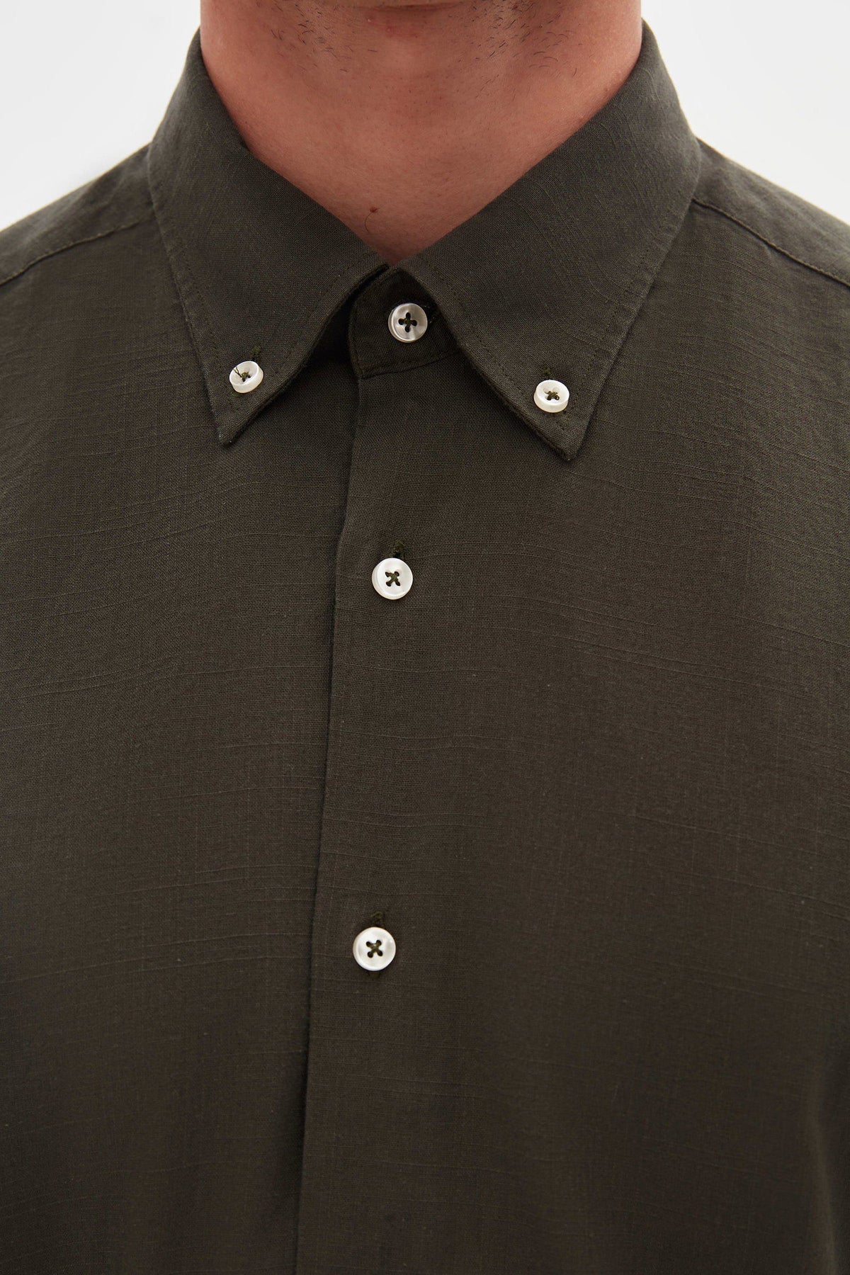 Ds Damat Schwarzes Button-Down Hemd