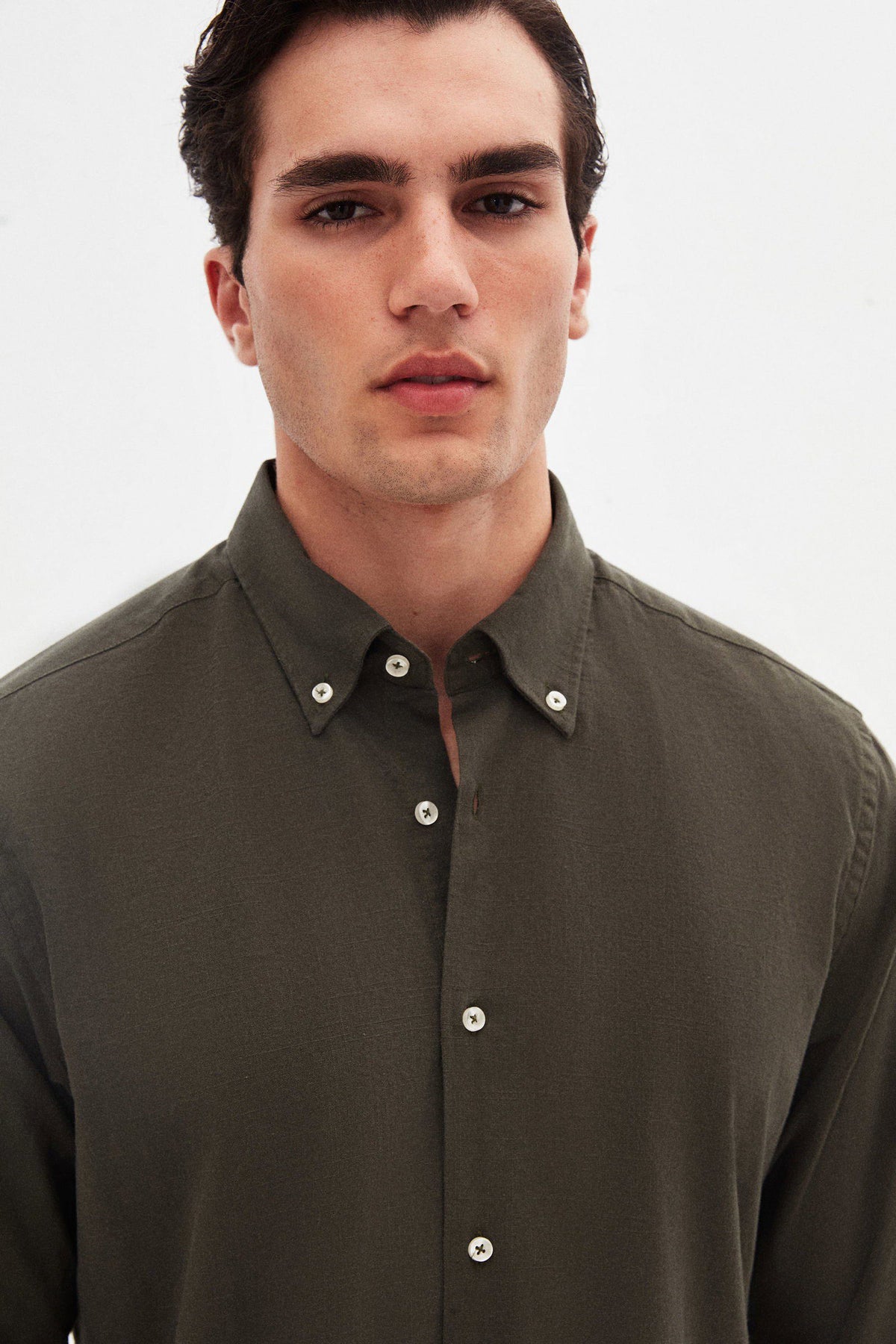 Ds Damat Schwarzes Button-Down Hemd