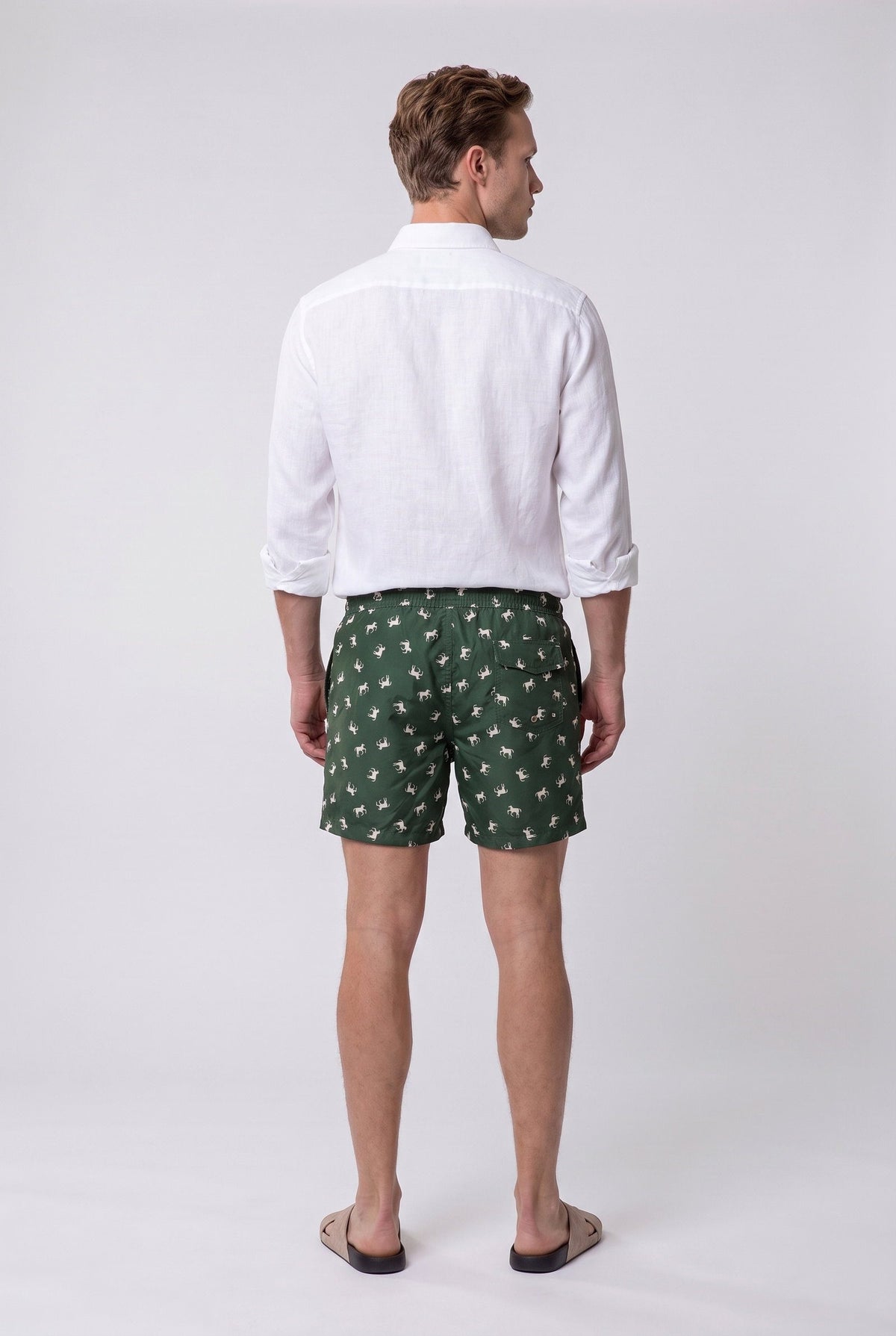 Ds Damat Braune Regular Fit Badeshorts