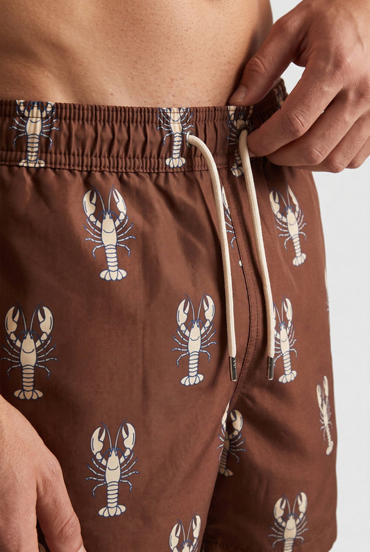 Ds Damat Braune Regular Fit Badeshorts
