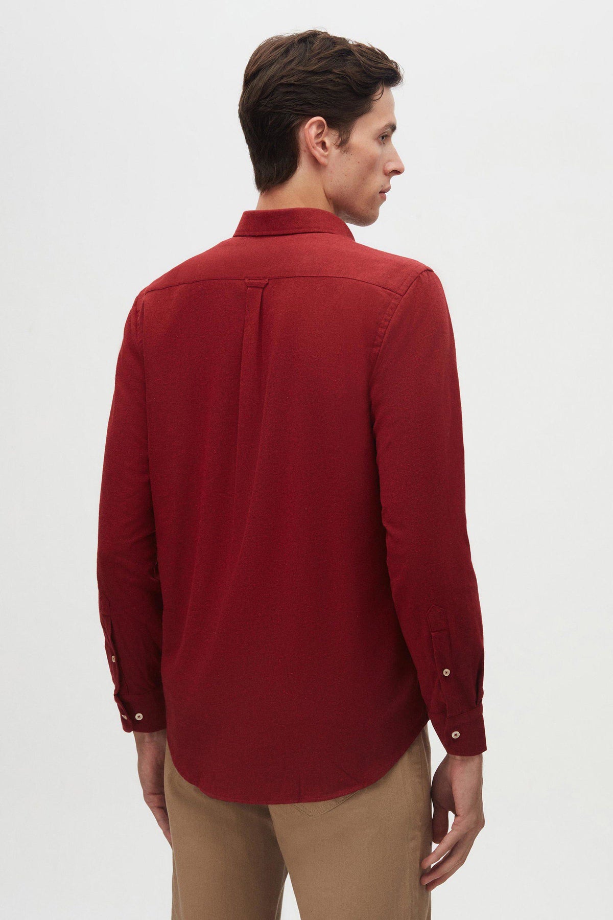 Marine Flanellhemd Regular Fit