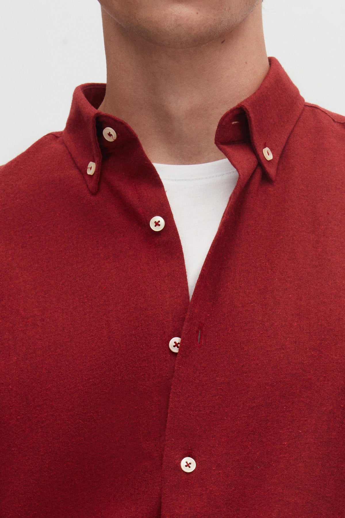 Marine Flanellhemd Regular Fit