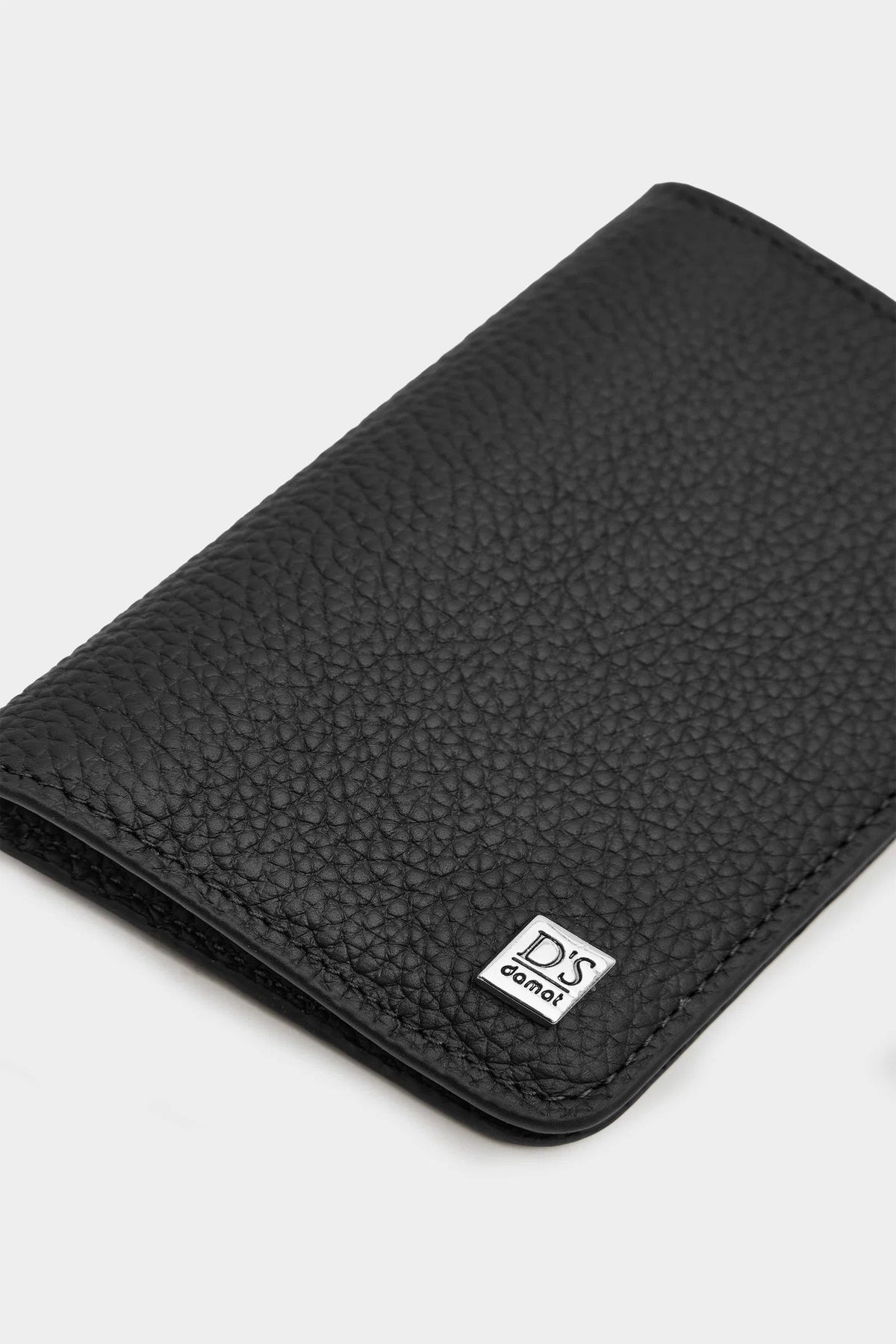 Ds Damat Schwarze Echtleder Geldbörse