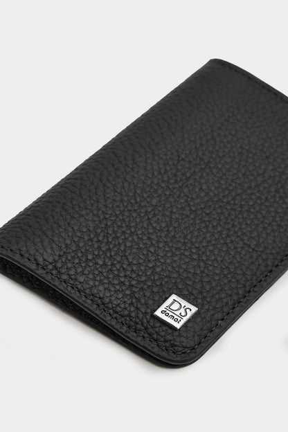 Ds Damat Schwarze Echtleder Geldbörse