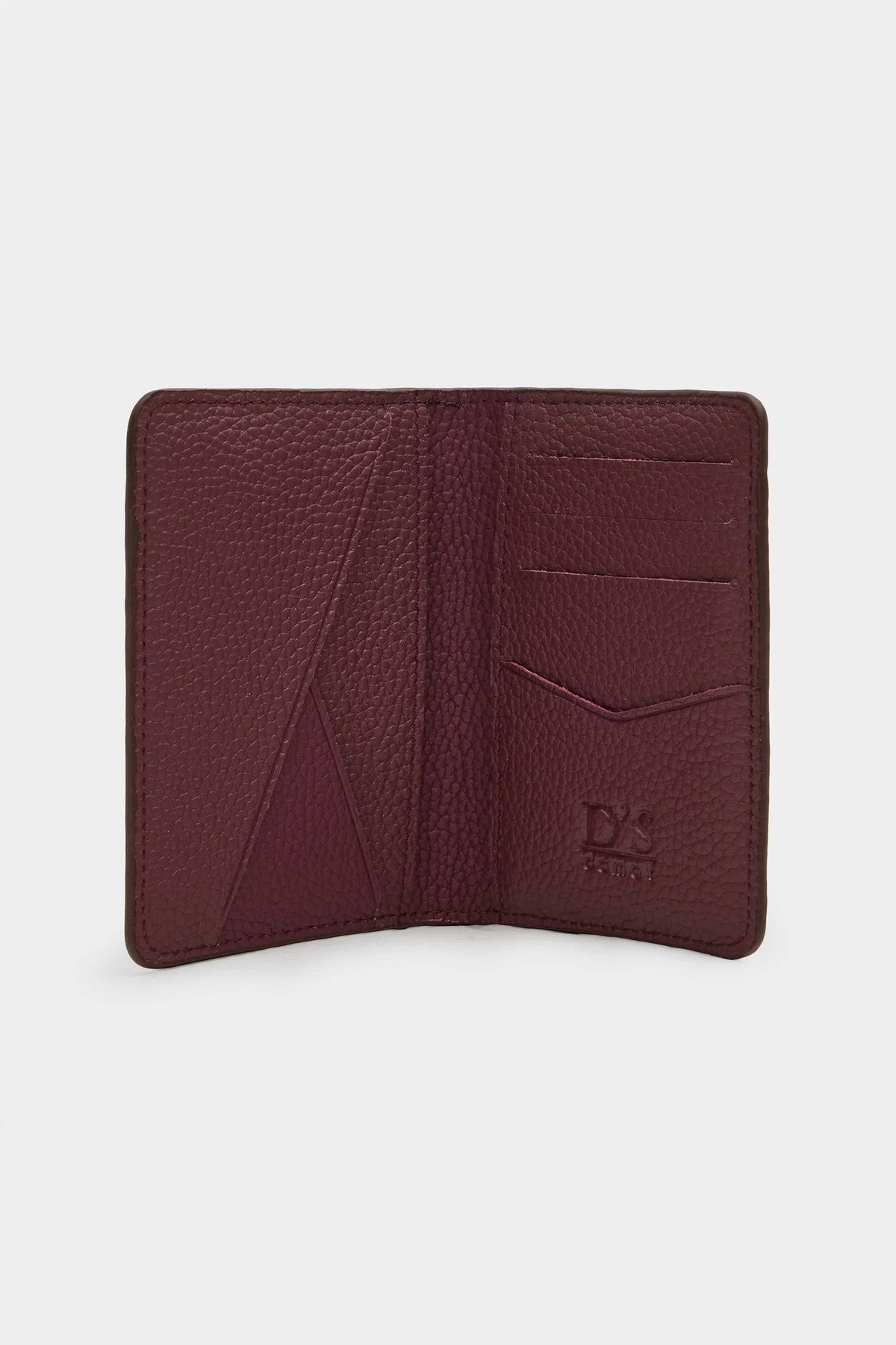 Ds Damat Schwarze Echtleder Geldbörse