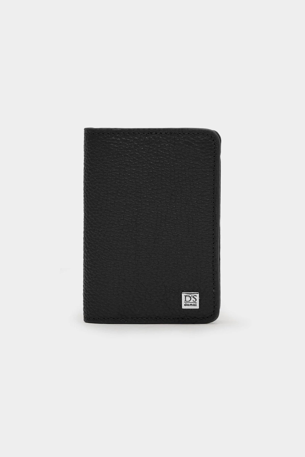 Ds Damat Schwarze Echtleder Geldbörse
