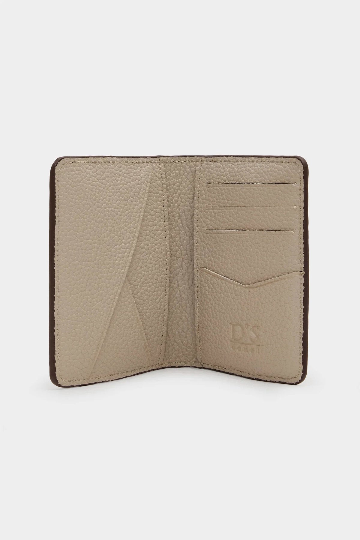 Ds Damat Schwarze Echtleder Geldbörse