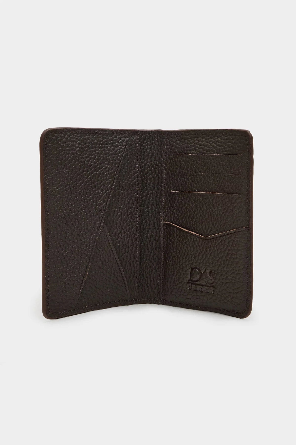 Ds Damat Schwarze Echtleder Geldbörse