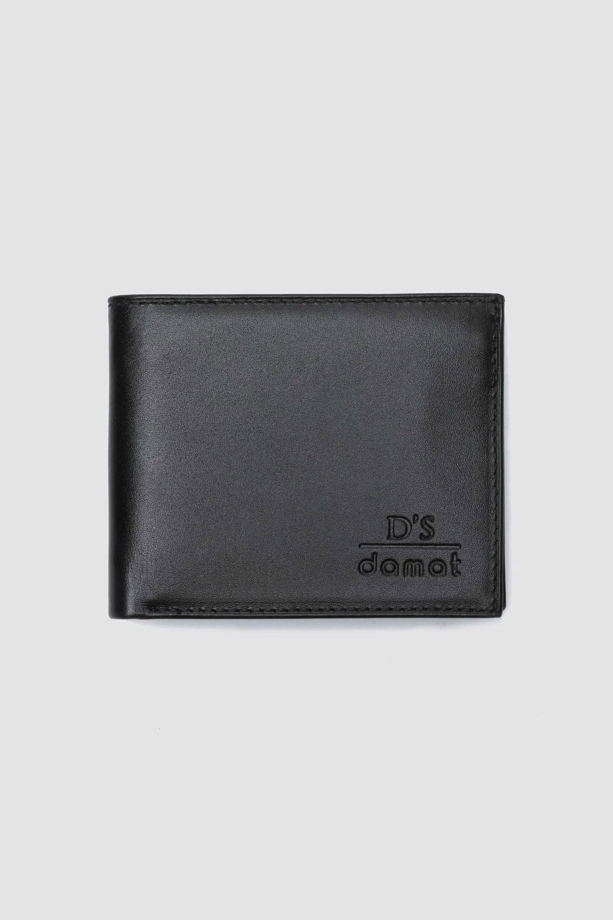 Ds Damat Schwarze Leder Smart Wallet
