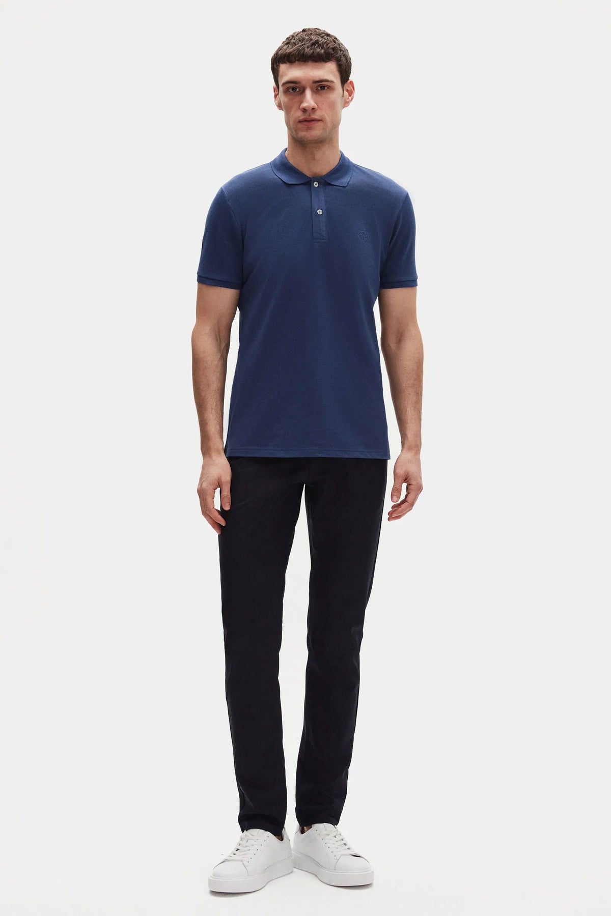 DS Damat Schwarzes Slim Fit Polo T-Shirt in Geschenkbox