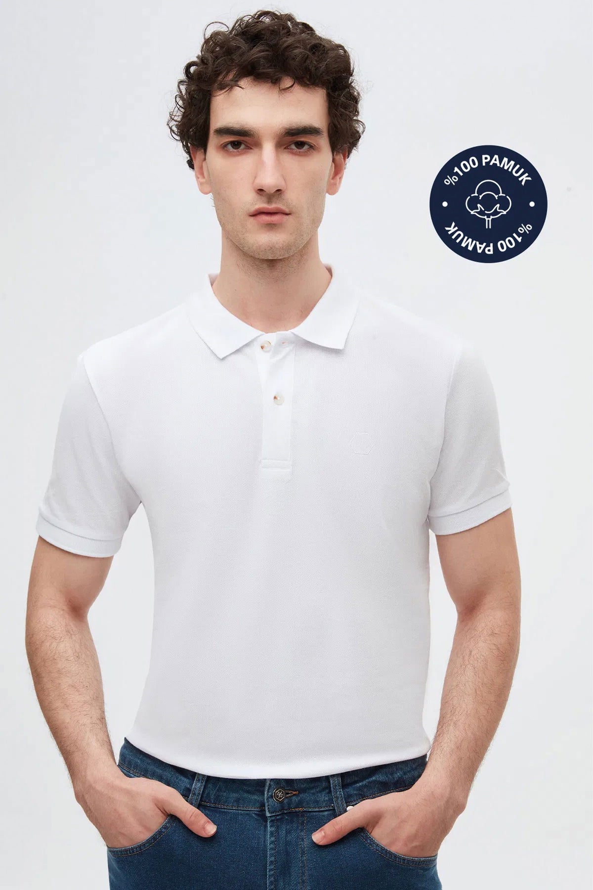 DS Damat Schwarzes Slim Fit Polo T-Shirt in Geschenkbox