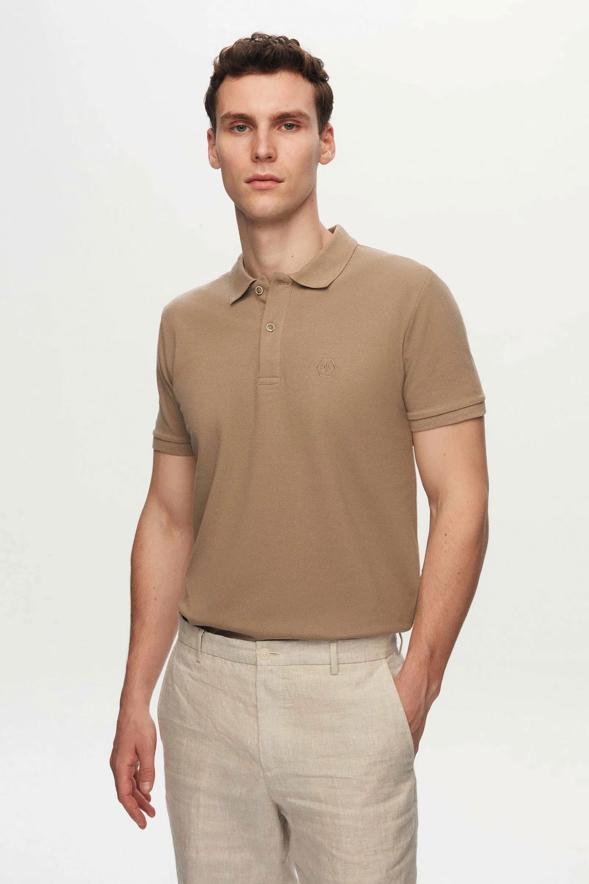 DS Damat Schwarzes Slim Fit Polo T-Shirt in Geschenkbox
