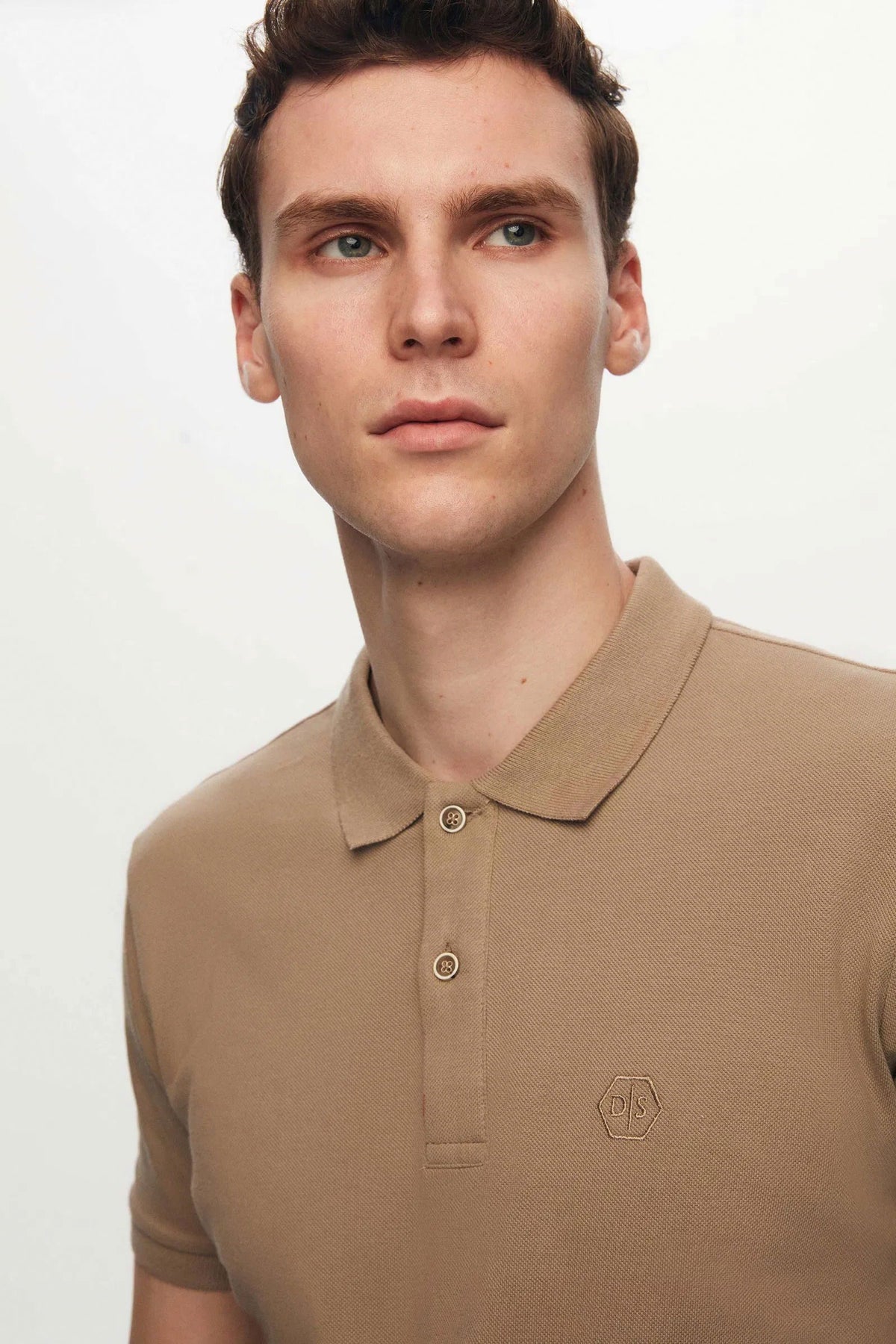 DS Damat Schwarzes Slim Fit Polo T-Shirt in Geschenkbox