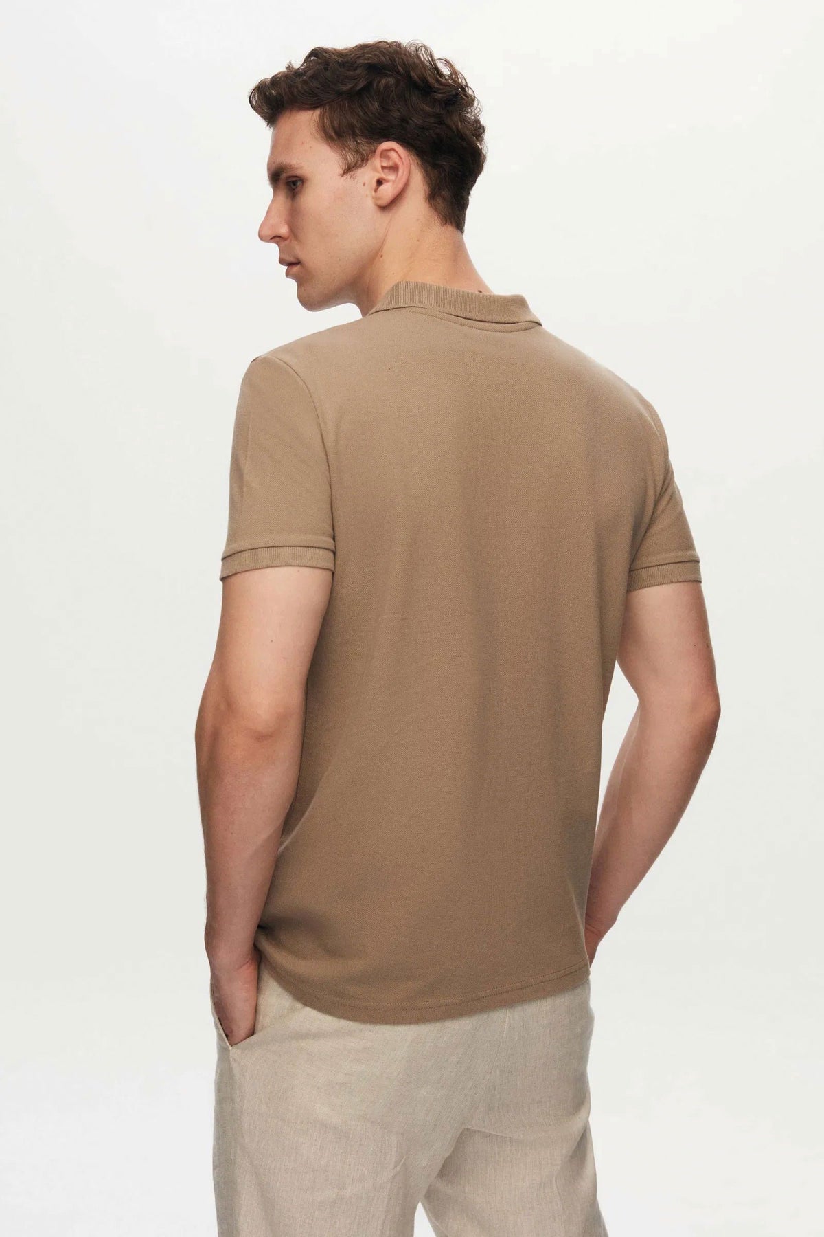 DS Damat Schwarzes Slim Fit Polo T-Shirt in Geschenkbox