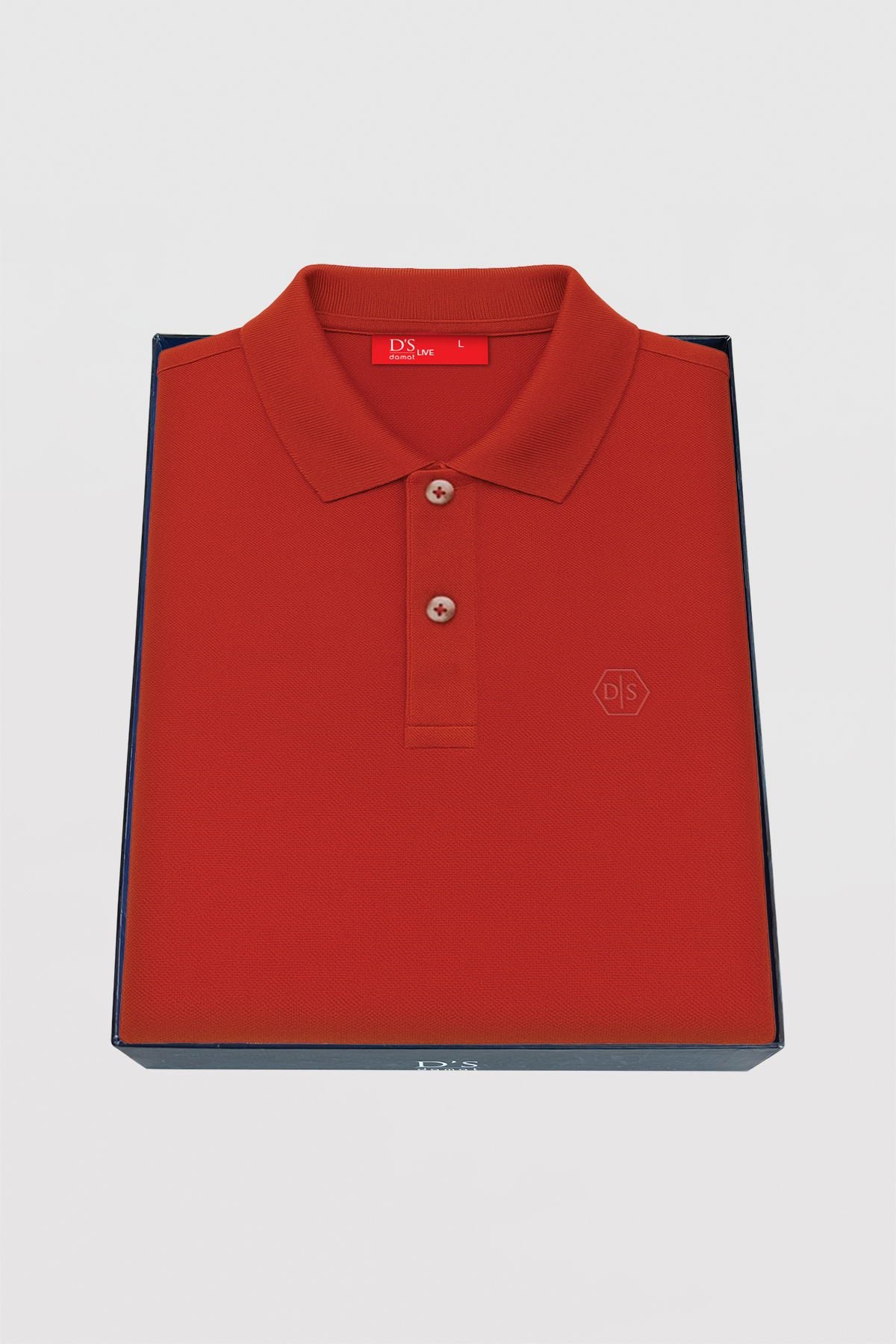 DS Damat Schwarzes Slim Fit Polo T-Shirt in Geschenkbox