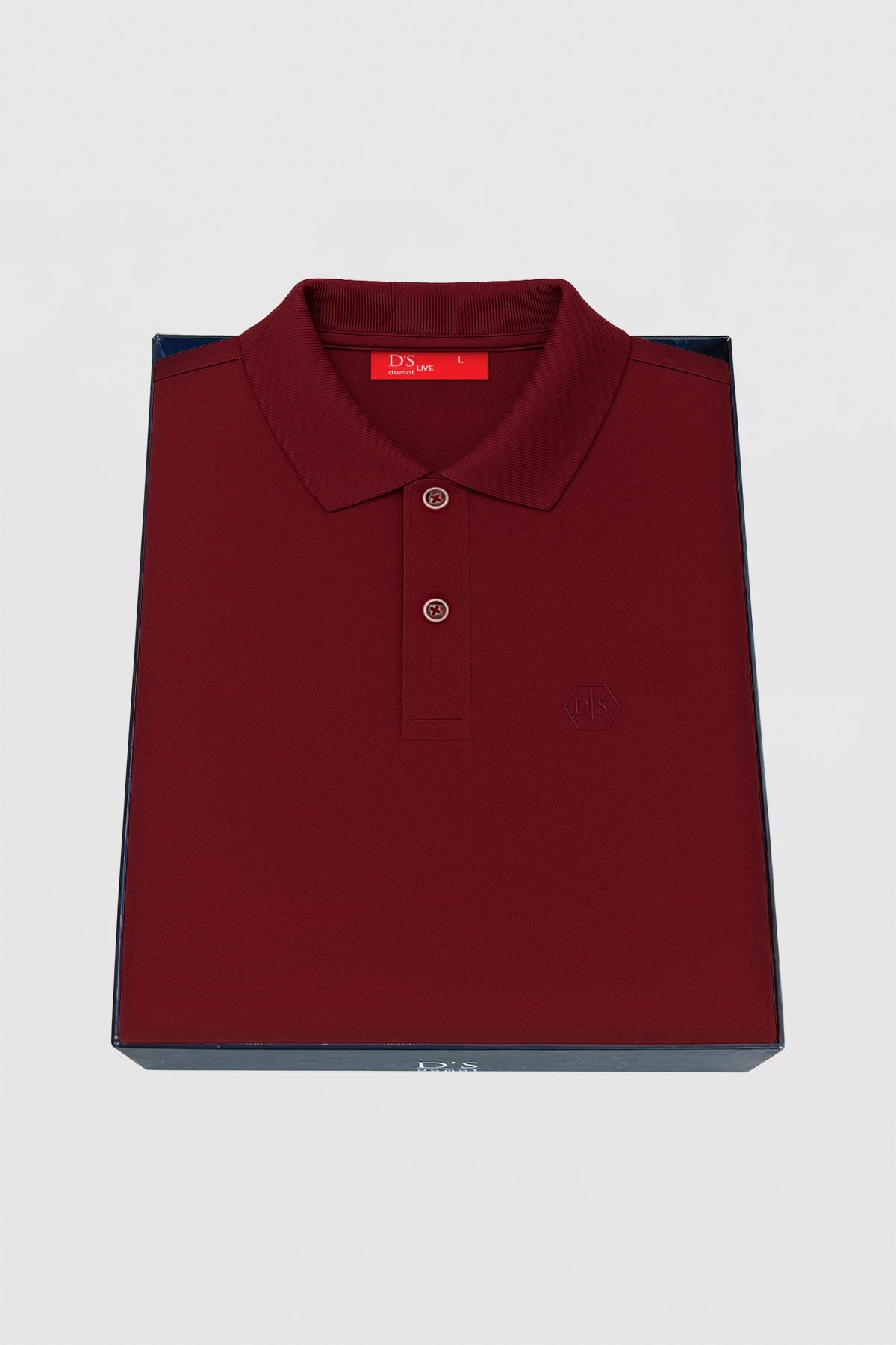 DS Damat Schwarzes Slim Fit Polo T-Shirt in Geschenkbox