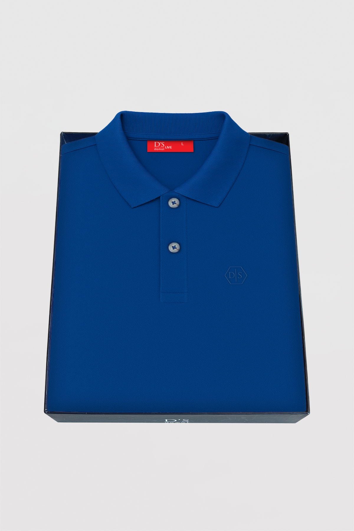 DS Damat Schwarzes Slim Fit Polo T-Shirt in Geschenkbox