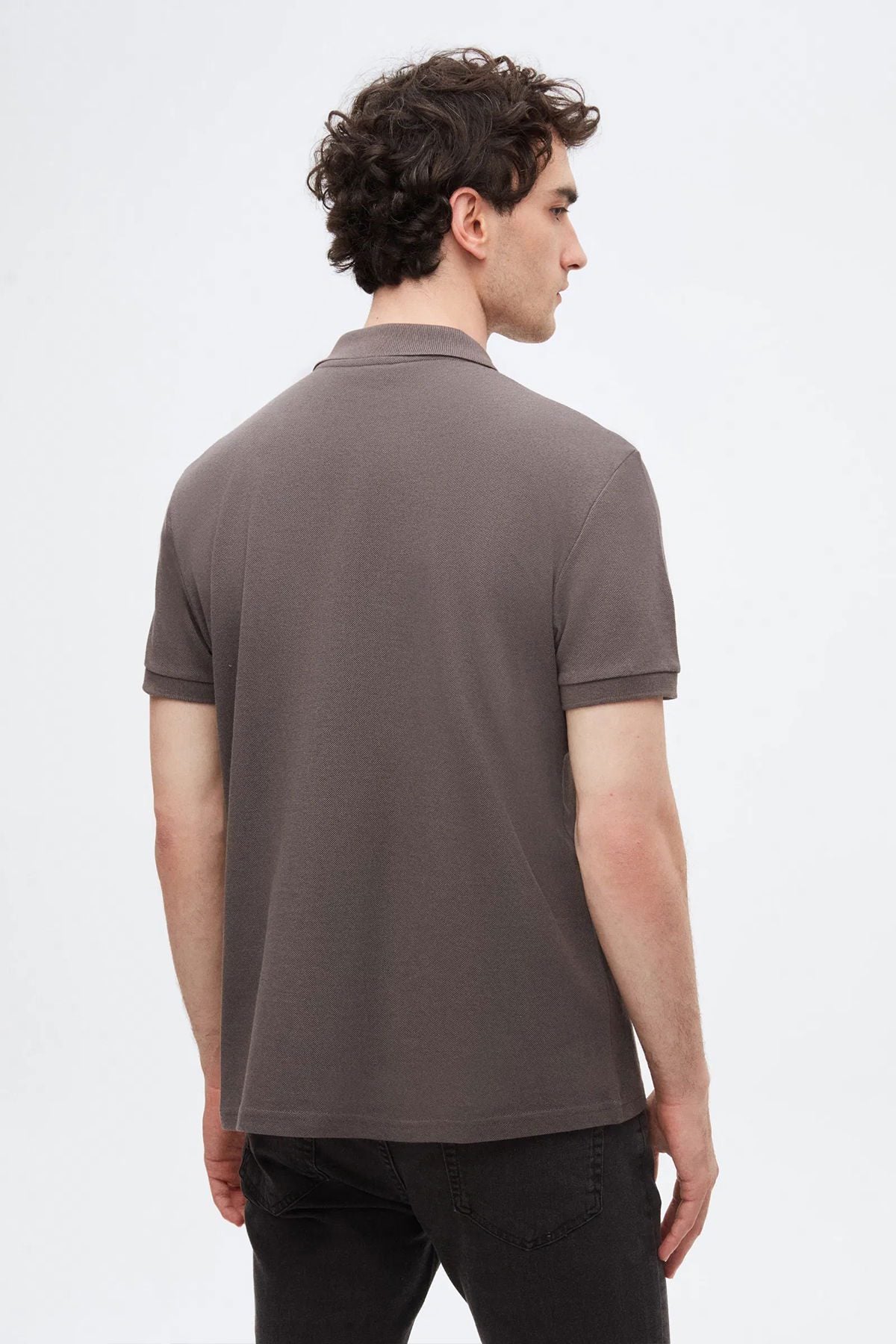 DS Damat Schwarzes Slim Fit Polo T-Shirt in Geschenkbox