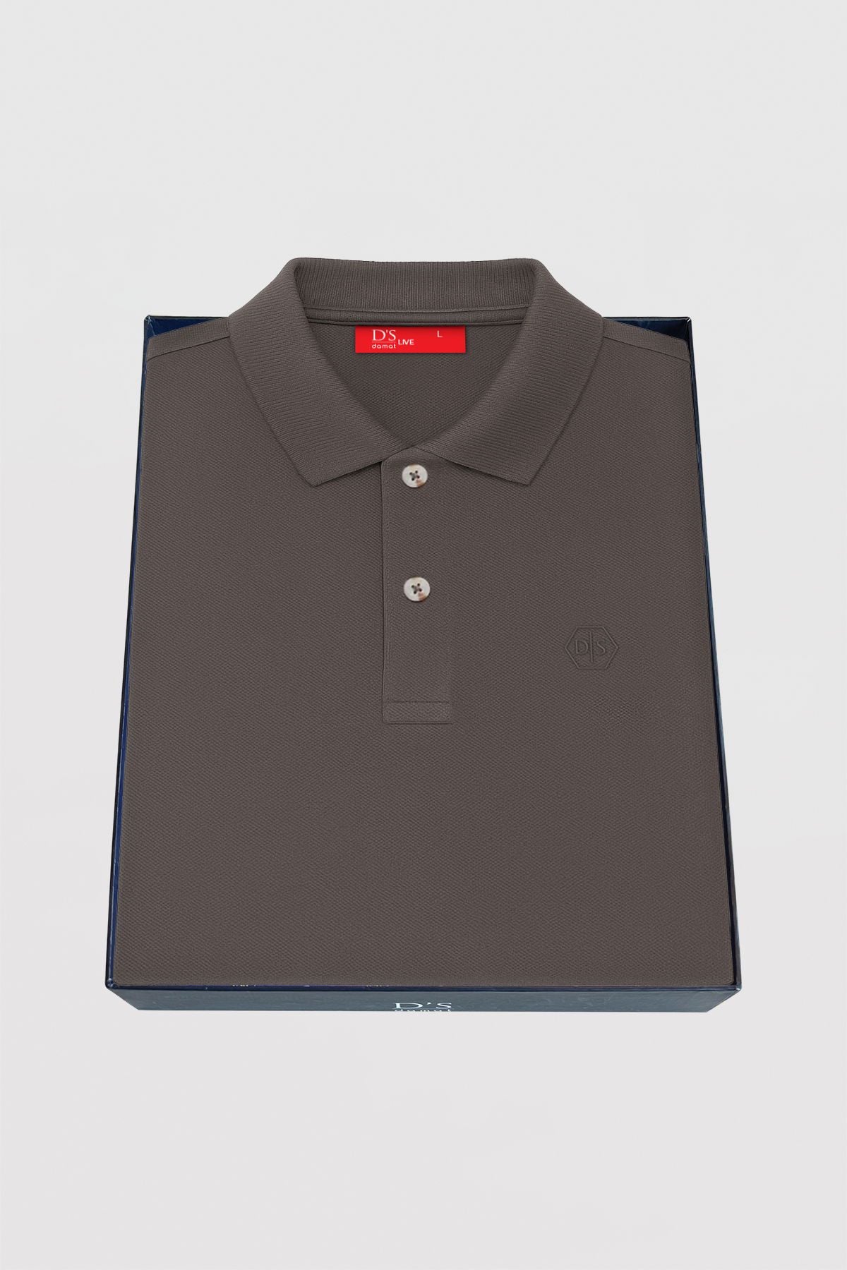 DS Damat Schwarzes Slim Fit Polo T-Shirt in Geschenkbox