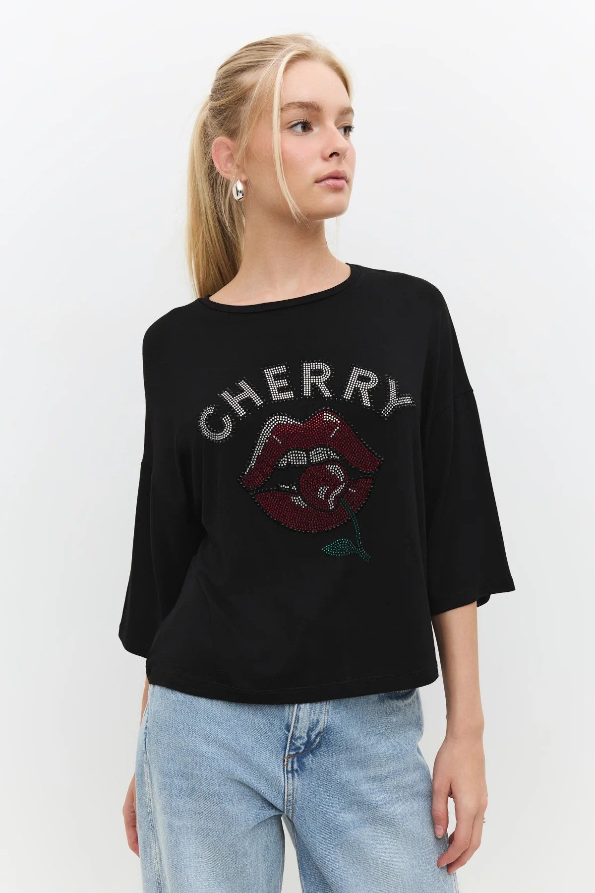 Lippenabdruck Oversized T-Shirt