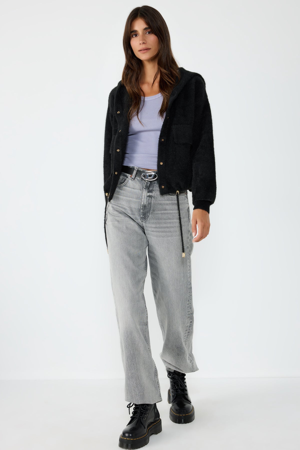Strickjacke mit Knöpfen