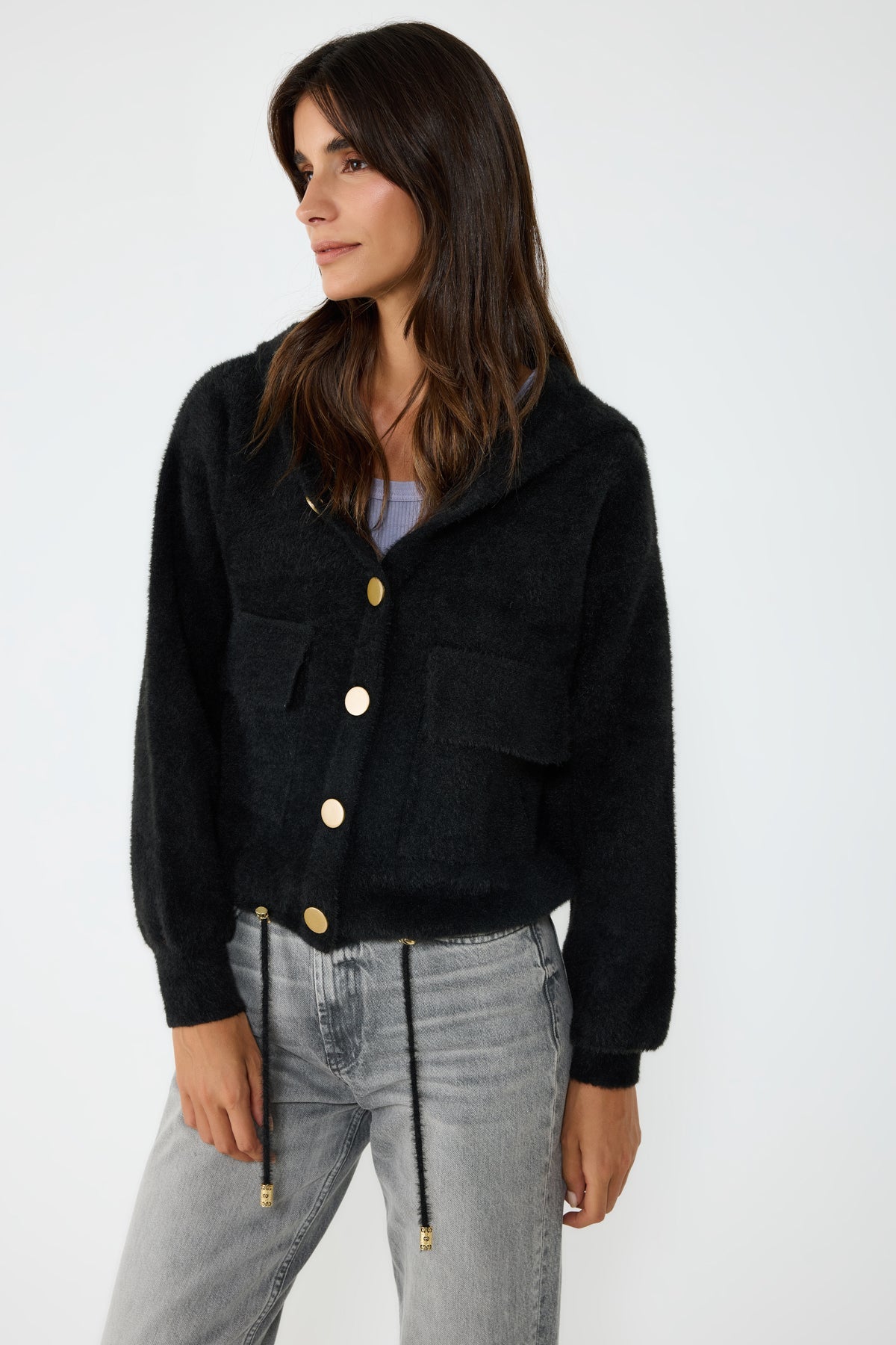 Strickjacke mit Knöpfen