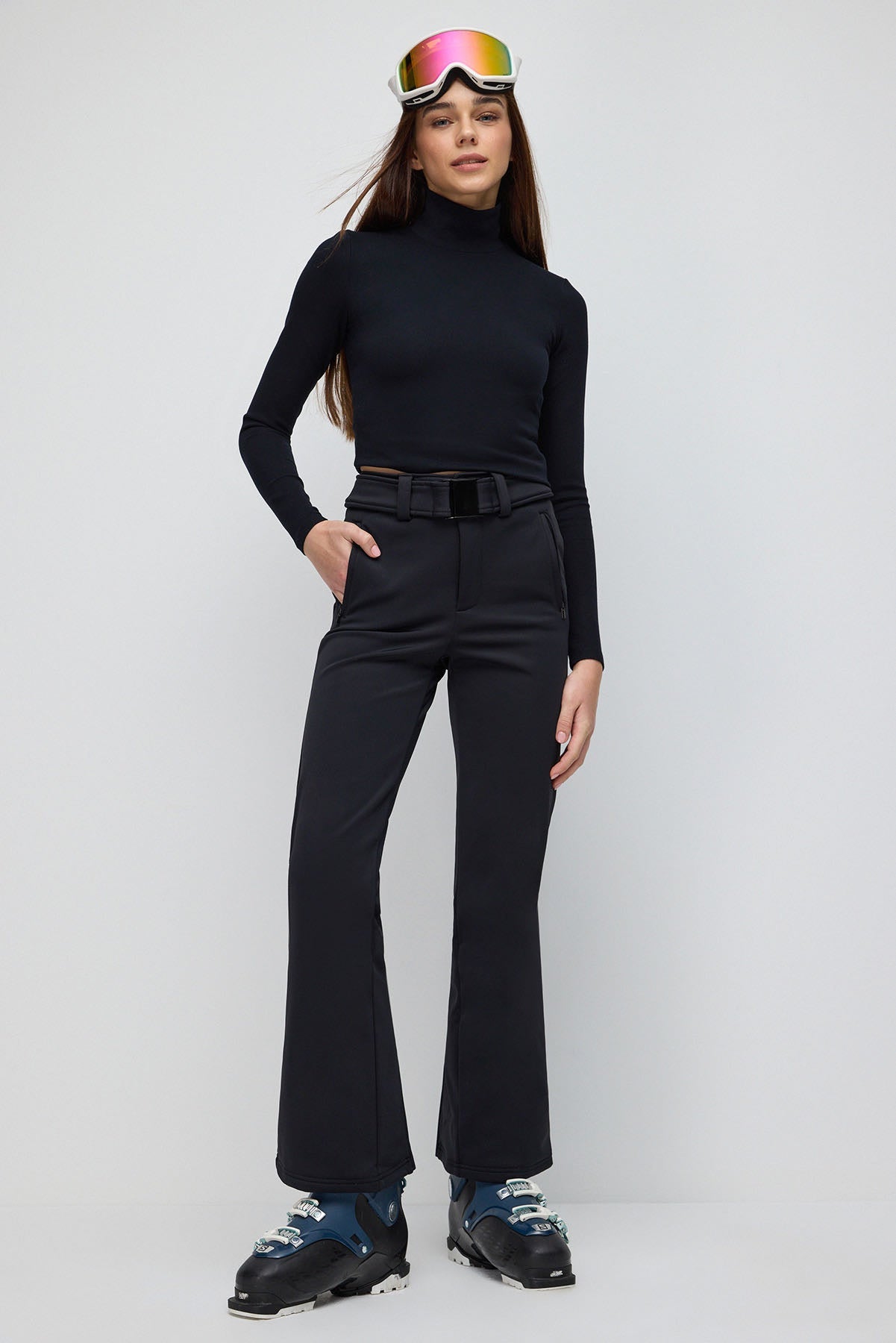 Skihose mit geradem Schnitt