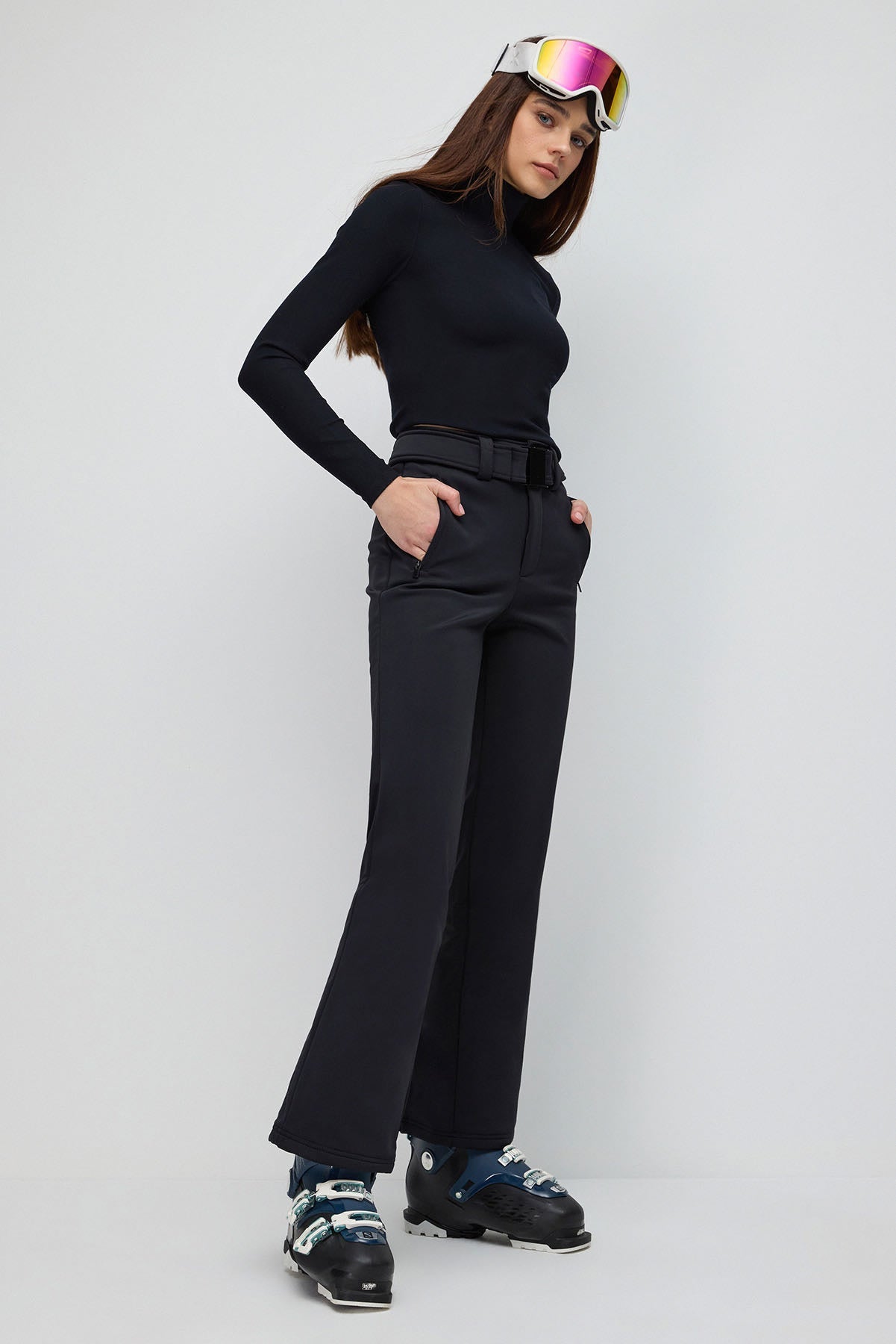 Skihose mit geradem Schnitt