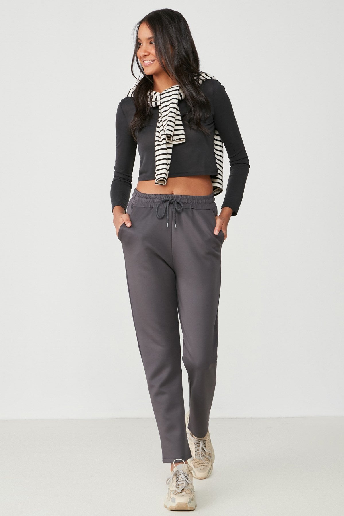 Flache Saum Jogginghose
