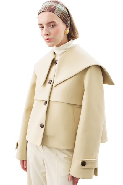 KASCHMIRJACKE MIT KNOPFDETAILS, SCHWARZ.